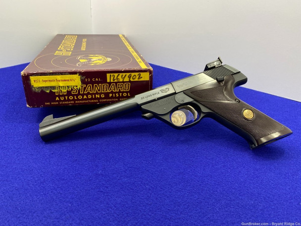 1962 Hi Standard Supermatic Tournament .22 LR Blue 6 3/4"*10 SHOT MAGAZINE*