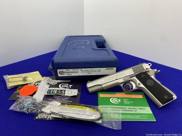 Colt MKIV Series 70 .45 ACP Stainless 5" *ONLY 1 OF 500 EVER MADE*