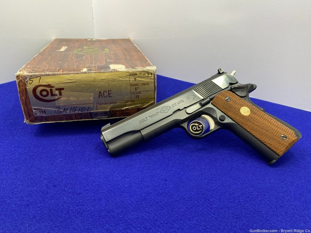 1978 Colt ACE Service Model .22 LR Blue 5" *STUNNING EXAMPLE*