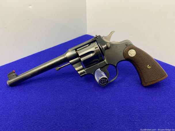 1927 Colt Officers Model .38 SPL Blue 6" *BEAUTIFUL PRE-WAR COLT OFFICER*