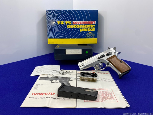 1989 Fratelli Tanfoglio TZ-75 9mm Stainless 4" *STAINLESS TZ-75 TANFOGLIO*