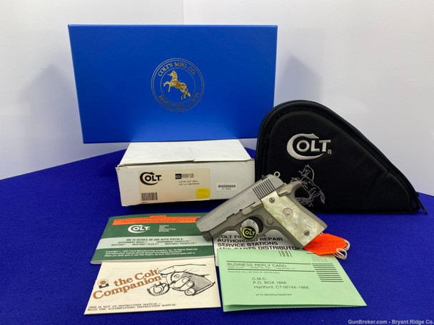 1995 Colt Southern Belle .380acp Stainless 5 1/2" *#03 OF 300 EVER MADE*