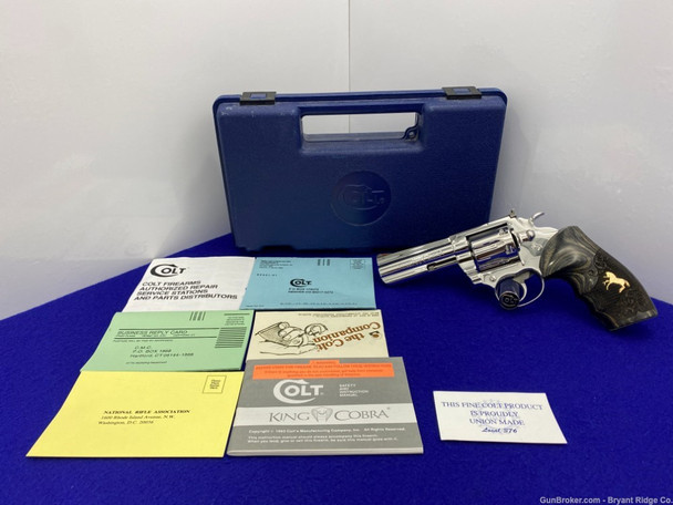 1987 Colt King Cobra .357 Mag Stainless 4" *BREATHTAKING BRIGHT STAINLESS*