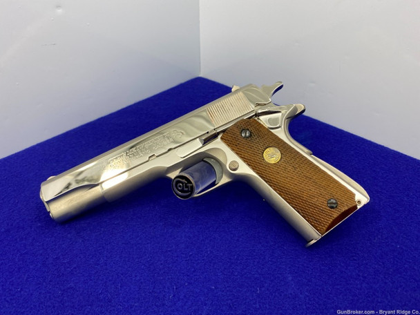 Colt Government Series 70. 45 Acp *DESIRABLE NICKEL FINISH MODEL!*