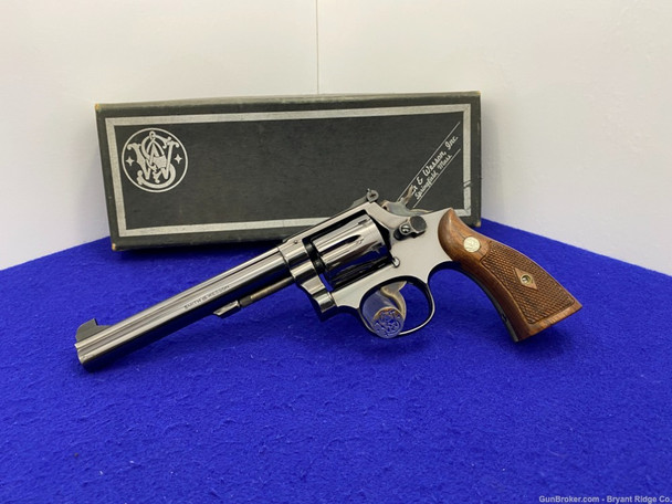 1955 Smith Wesson Pre-Model 14 .38 Spl Blue 6" *FACTORY LETTER INCLUDED!*