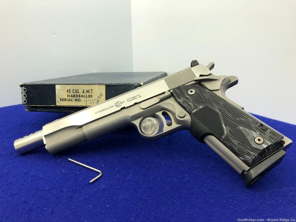 AMT Hardballer .45 Auto Stainless 5" *COLT GOLD CUP RENDITION EXAMPLE*