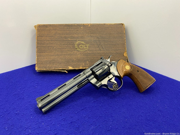 1968 Colt Python .357 Mag Blue 6" *ULTRA RARE EARLY GENERATION COLT PYTHON*