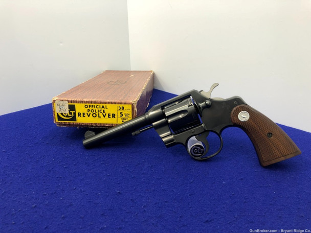 1959 Colt Official Police 38spl Blue 5" *ABSOLUTELY STUNNING EXAMPLE*