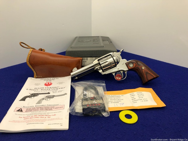 2015 Ruger New Vaquero .357 Mag 3.75" *GORGEOUS BRIGHT STAINLESS FINISH*