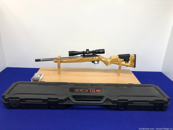 2019 Ruger 10/22 Custom .22LR Two Tone 18"*GORGEOUS NATURAL LAMINATE STOCK*