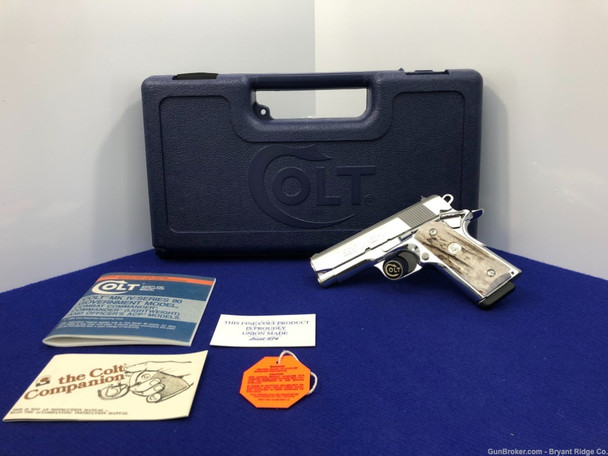1996 Colt Officers .45acp 3.5" *BREATHTAKINGLY GORGEOUS BRIGHT STAINLESS*