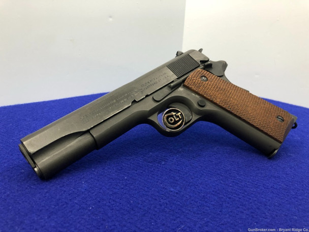 1918 Colt 1911 Army .45 ACP Blue 5" *ABSOLUTELY BEAUTIFUL EXAMPLE*