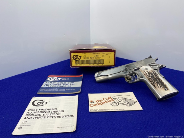 Colt Gold Cup National Match .45acp *ABSOLUTELY GORGEOUS BRIGHT STAINLESS*