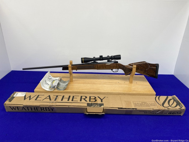 Weatherby Mark-V Deluxe .308 Win Blue 24" *GORGEOUS MONTE CARLO WOOD STOCK*