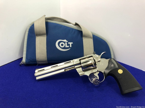 1979 Colt Python 6" *COLT FACTORY ARCHIVES EXAMPLE* Stunning Nickel Model