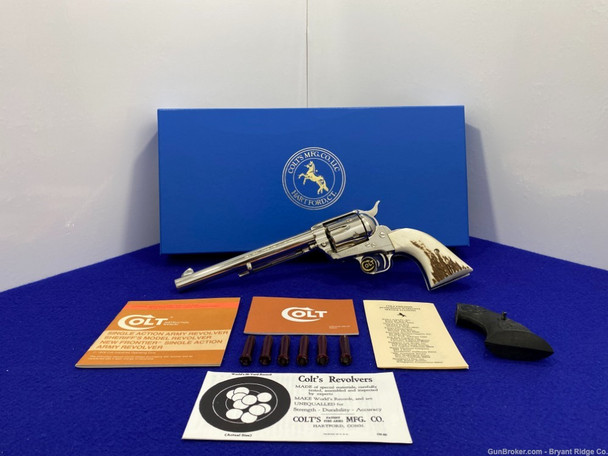 1981 Colt Single Action Army .357 Mag 7.5" *DESIRABLE NICKEL FINISH MODEL*