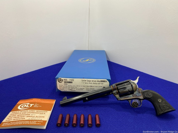 2000 Colt Single Action Army .45 LC Blue/Case 7.5" *ABSOLUTELY STUNNING*