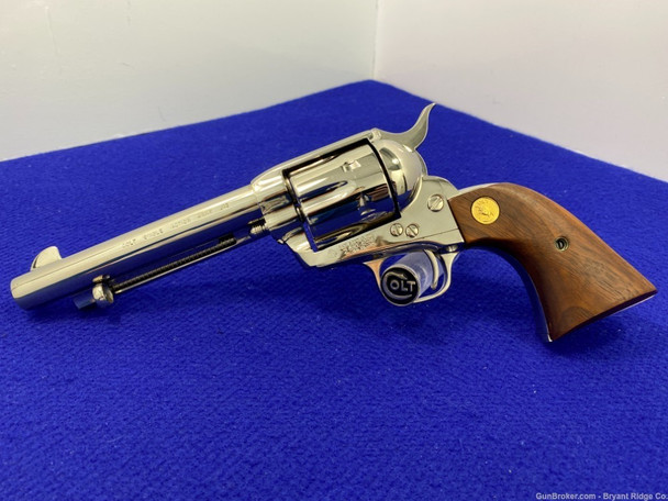 1988 Colt Single Action Army .45 LC 5 1/2" *GORGEOUS NICKEL FINISH MODEL* 