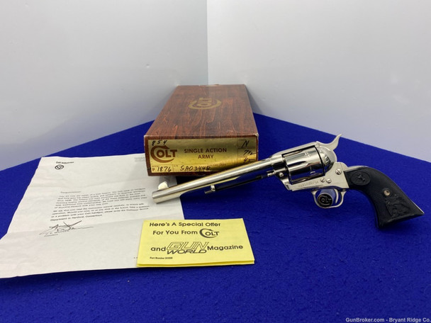 1978 Colt Single Action Army .45colt *ULTRA DESIRABLE NICKEL FINISH MODEL*