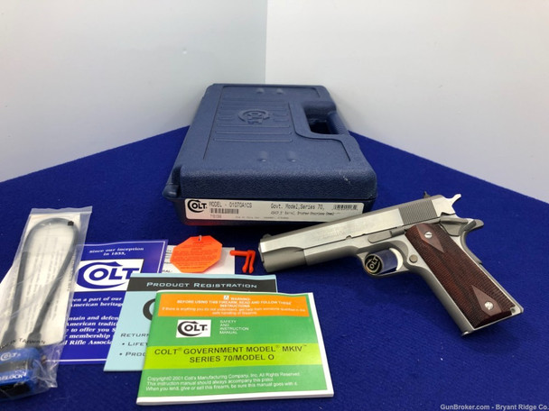 2003 Colt Government Model .45 ACP Stainless 5" *AMAZING MKIV SERIES 70*