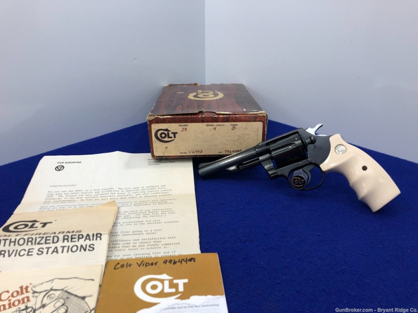 1977 Colt Viper .38 Spl Blue 4" *RAREST & HIGHLY DESIRABLE SNAKE SERIES*