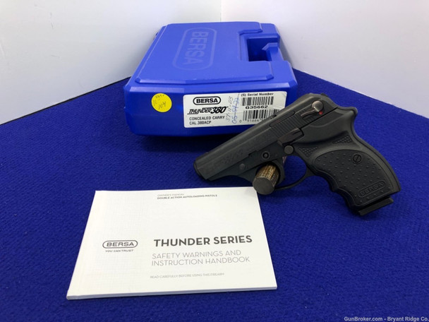 Bersa Thunder 380CC .380 ACP Black *CONCEALED CARRY MODEL* Awesome Find 