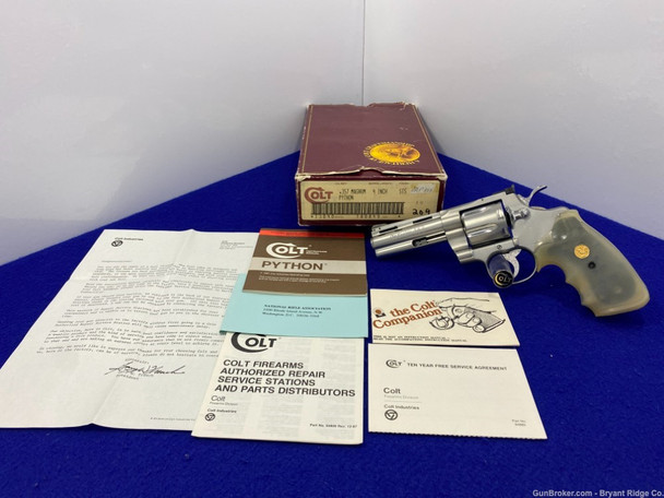 1988 Colt Python .357 Magnum *4" FULL LUG MAG-NA-PORTED BARREL*