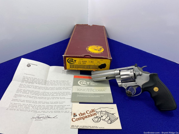 1988 Colt King Cobra .357 Mag Stainless 4" *AMAZING SNAKE SERIES* Awesome 