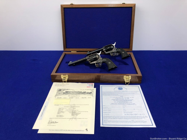 Colt SAA Set .45 Colt Blue 5 1/2" *STUNNING CASE COLOR HARDENED RECEIVERS*