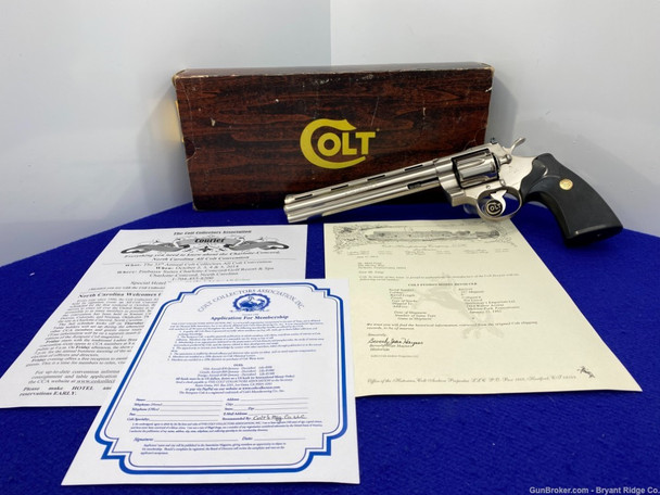 1982 Colt Python .357 Mag 8" *ULTRA RARE & DESIRABLE ELECTROLESS NICKEL*