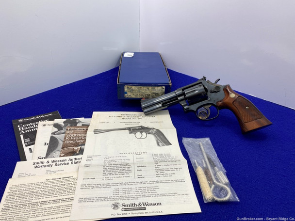 1980 Smith Wesson 586 .357 Mag Blue 4" *1st YEAR OF PRODUCTION MODEL*