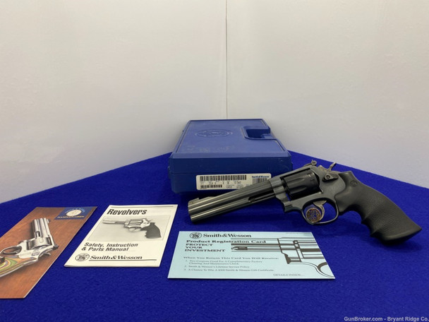 1996 Smith Wesson 17-8 .22 LR 6" *ULTRA RARE BEAD BLAST BLUE & FULL LUG*
