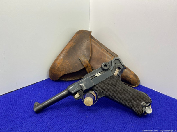 1917 Erfurt P.08 Luger 9mm Blue 4" *DESIRABLE GERMAN MADE WWI PISTOL* 