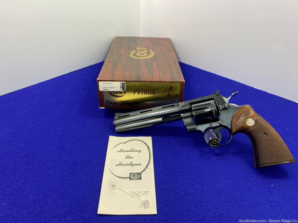 1975 Colt Python .357 Mag Blue *LEGENDARY SNAKE REVOLVER* Stunning Example
