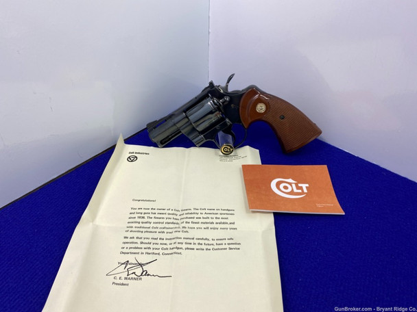 1970 Colt Python RARE 2.5" .357mag Royal Blue *AMAZING SNAKE*
