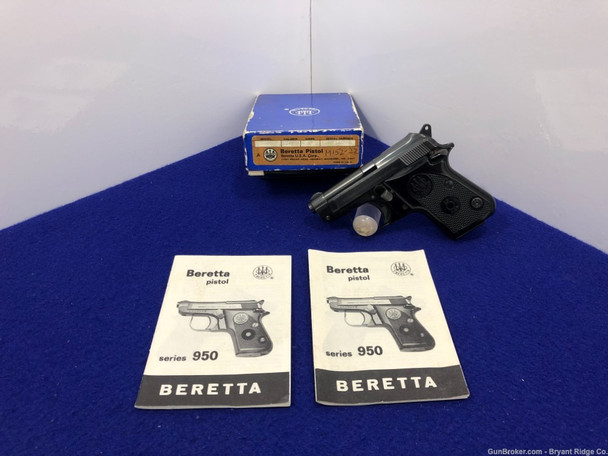 Beretta 950 Jetfire BS .25 ACP Blued 2 3/8" *OUTSTANDING SEMI AUTO PISTOL*
