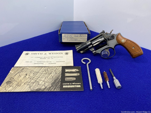 1975 Smith Wesson 19-3 .357 Mag Blue 2 1/2"*AWESOME DOUBLE-ACTION REVOLVER*