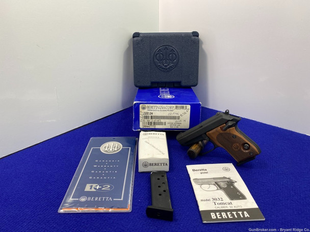 Beretta 3032 Tomcat .32 ACP 2.45" *GORGEOUS TIP-UP MODEL SEMI AUTO PISTOL*
