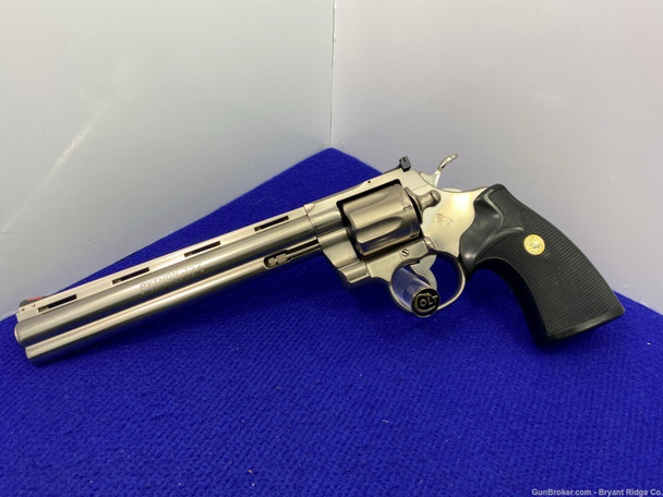 1981 Colt Python .357 Magnum *ULTRA RARE 8" ELECTROLESS NICKEL MODEL*