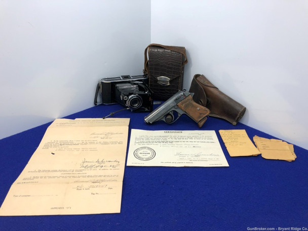 Walther PPK 7.65mm Blue 3.25" *ULTRA SCARCE RZM MARKED GERMAN PPK PISTOL*