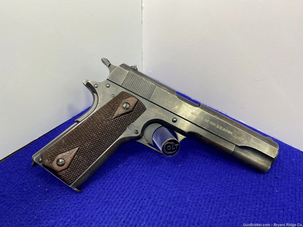 *SOLD* 1917 Colt 1911 .45 ACP Blue 5