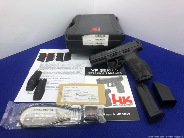 2015 H&K VP40 .40 S&W Black 4.09" *MODEL OF THE ACCLAIMED VP PISTOL LINE*
