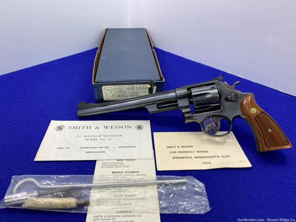 Smith Wesson 27-2 .357 Mag Blue *EYE-CATCHING 8 3/8" BARREL* Stunning Piece