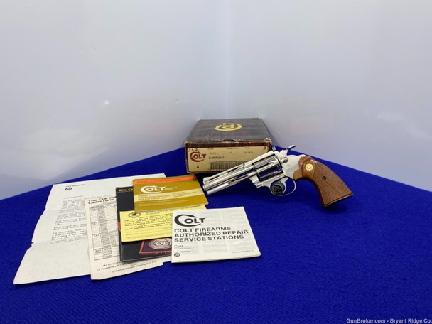 Colt Diamondback .22 LR 4" -RARE NICKEL FINISH- Absolutely Phenomenal 