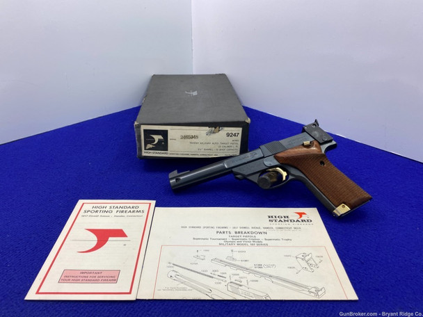 High Standard Supermatic Trophy Military .22LR 5.5" *AWESOME PISTOL*