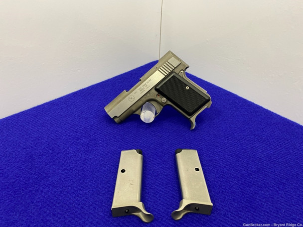 AMT Backup .380 ACP/9mm Kurz Stainless 2 1/2" *SCARCE SMALL FRAME PISTOL*
