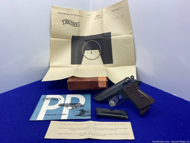 1964 Walther PPK-L .22 LR Blue 3 1/4" *RARE & HIGHLY DESIRABLE DURAL FRAME*
