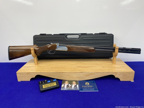 Fausti Caledon 12 Ga Stainless/Blue 28" *GORGEOUS ITALIAN MADE SHOTGUN*
