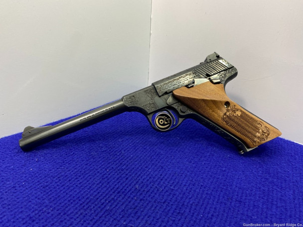 1950 Colt Woodsman .22 LR Blue 6" *ABSOLUTELY BREATHTAKING MASTER ENGRAVED*