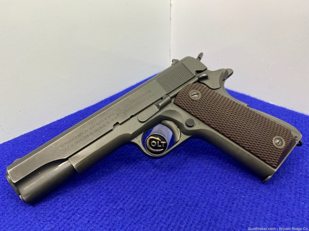 1943 Colt M1911A1 U.S. Army .45 ACP Park 5" *INCREDIBLE WWII PISTOL*

